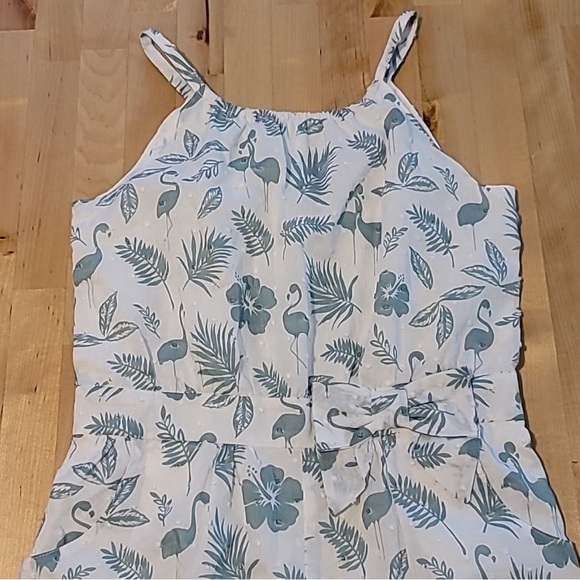 Janie and Jack Tropical Print Jumpsuit Size 7 - Picture 2 of 6